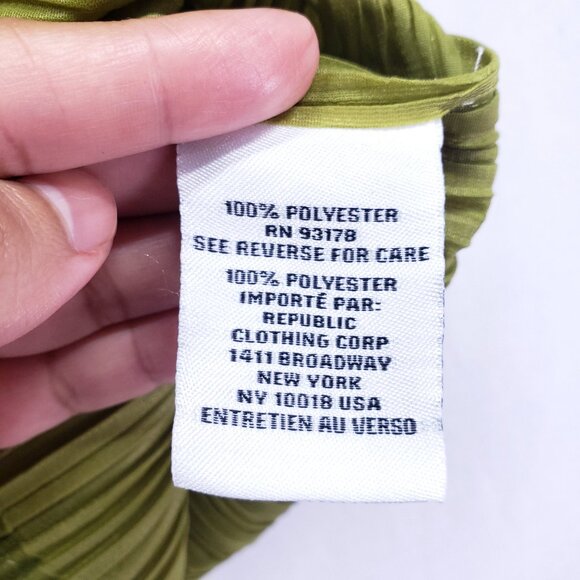 Jason Wu Collection Women's Extended Shoulder Button Up Blouse Green Size L - Picture 3 of 14